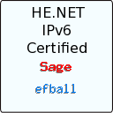 IPv6 Certification Badge for efball